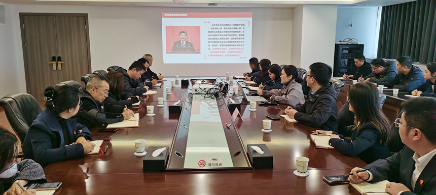 集團黨委委員、副總經理賀維維同志講授專題黨課